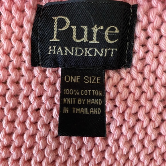 Soft Pink Knit Scarf - Picture 9 of 12